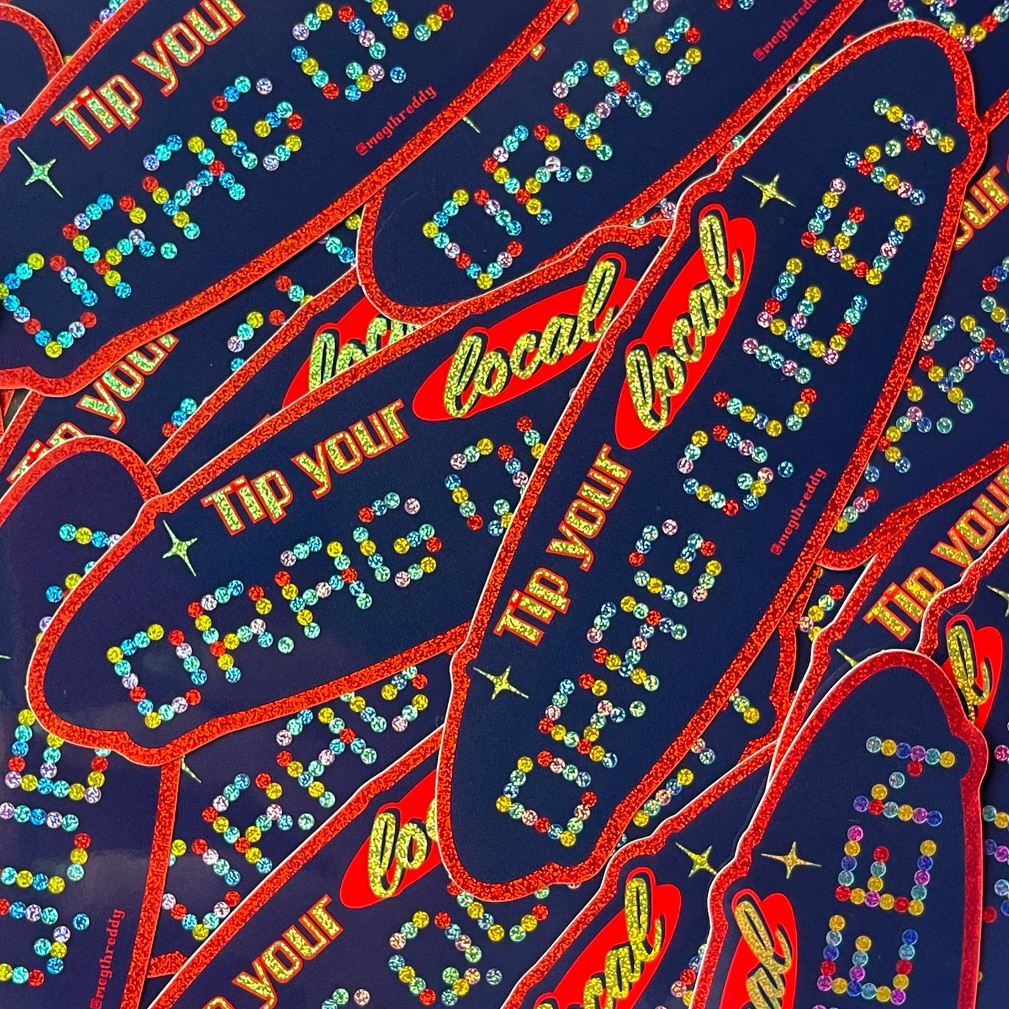 Tip Local Queens! Sticker