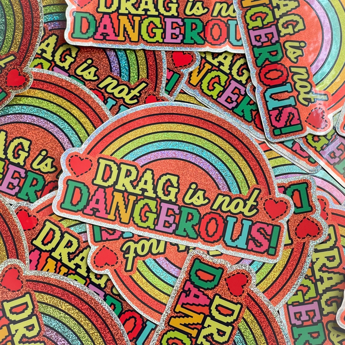 Drag is Not Dangerous Sticker