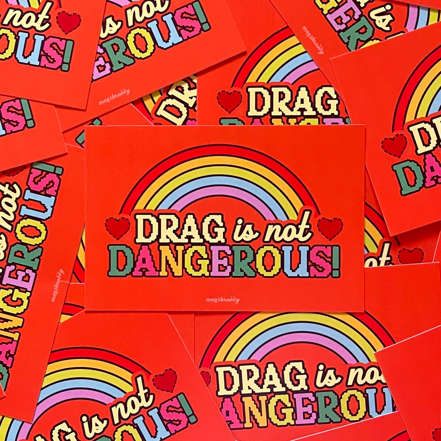 Drag is Not Dangerous Postcard