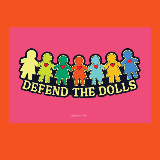 Defend the Dolls Postcard