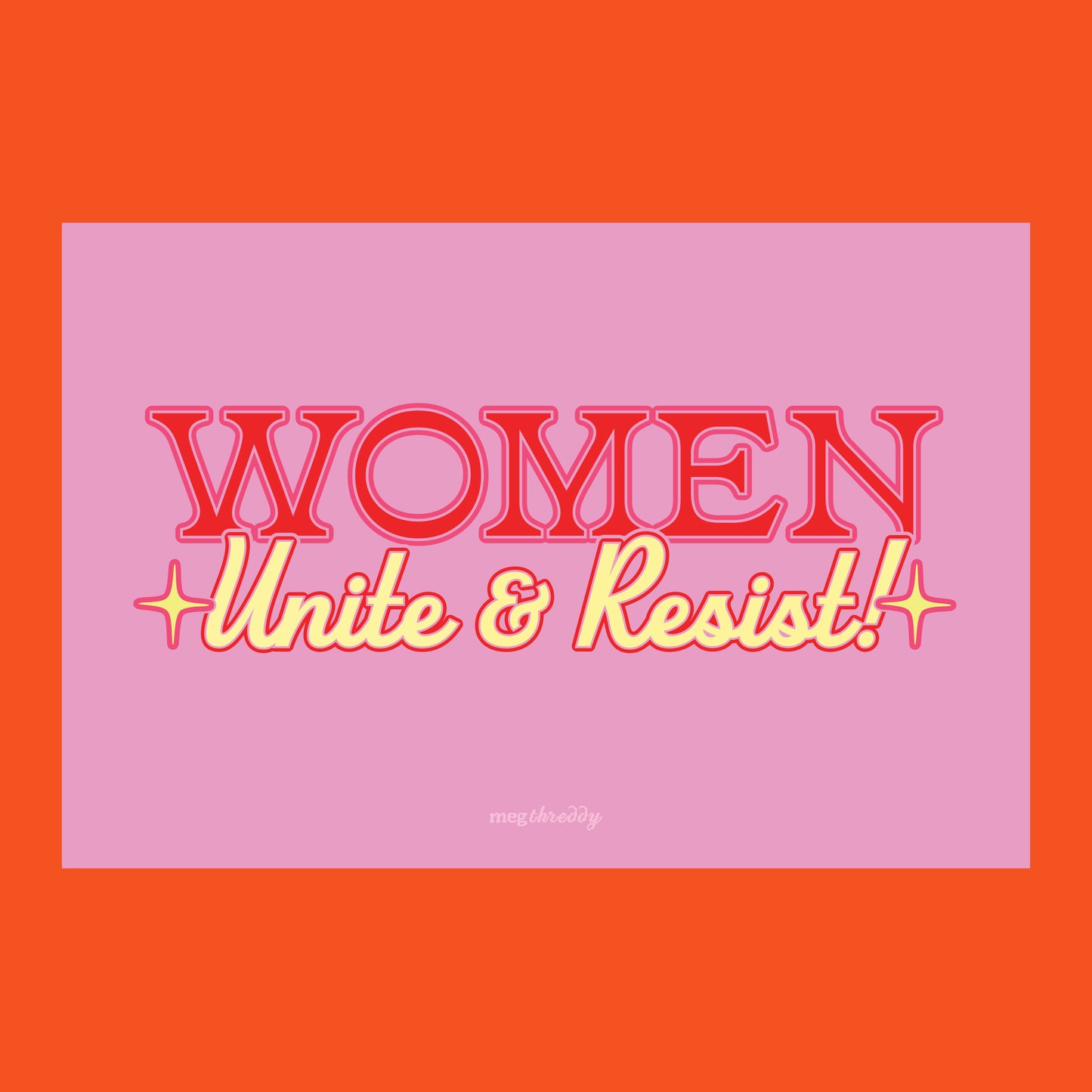 Women Unite & Resist Postcard