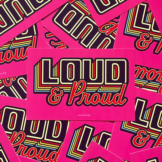 Loud & Proud Postcard