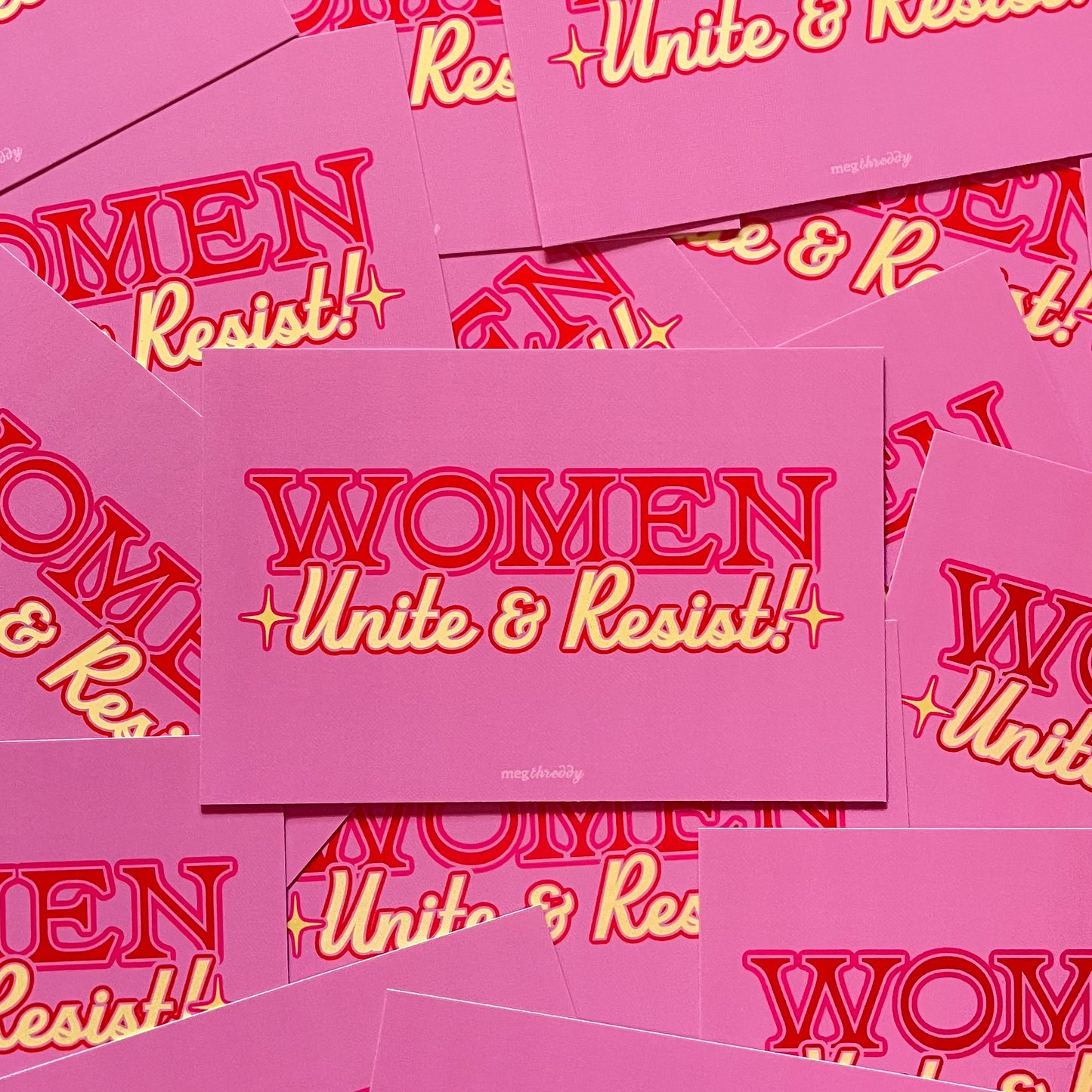 Women Unite & Resist Postcard