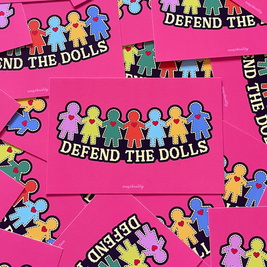 Defend the Dolls Postcard