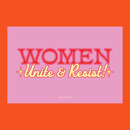 Women Unite & Resist Postcard